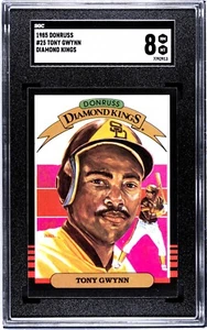 1985 Donruss - Diamond Kings Tony Gwynn #25 SGC 8 - Picture 1 of 2