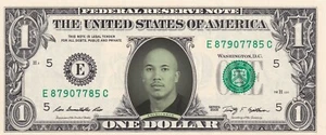 Hines Ward Custom $1 One Dollar Bill Real US Currency Steelers Georgia Bulldogs - Picture 1 of 24