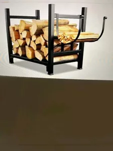 Brennholz Regal Halter Innen/Außen, H/T Metall, 120 # Max Breite, 16" Höhe x 17" Länge x 12" Breite - Bild 1 von 9