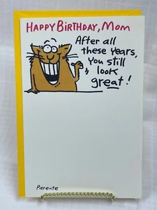Vintage Carlton "Happy Birthday, Mom...After All These Years..." Greeting Card - Picture 1 of 3