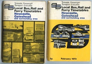 2 x Tyneside PTE bus timetables 1973 - Picture 1 of 6