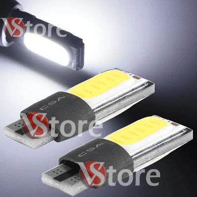 4 Lampade LED T10 Canbus COB BIANCO Luci TARGA Posizione Interni W5W 12V Silica - Immagine 1 di 3