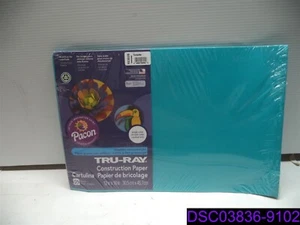 Qty = 500 sheets (10 Packs x 50): Tru Ray Paper Turquoise 12" x 18" 103039 - Picture 1 of 3
