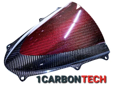 CARBON FIBER HYBRID WINDSCREEN KAWASAKI 06-2023 ZX-14 & ZX-14R 2006-2023 ZZR1400 - Image 1 of 4