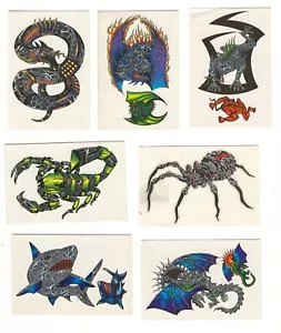 Metallic Beasts Vending Machine Temporary Tattoo Set of 10 - Picture 1 of 3