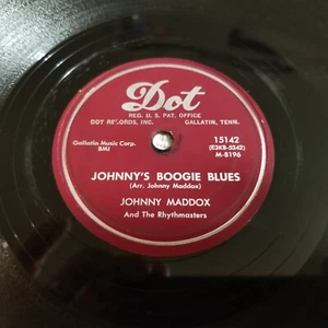 Johnny Maddox &The Rhythmasters‎–Johnny's Boogie Blues / Dot‎–15142 10" 78 1954 - Picture 1 of 4