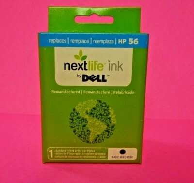 Nuevo cartucho de impresión NextLife Dell Ink HP 56 rendimiento estándar DNPJW Foto 1 de 3