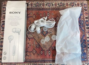 Sony MDR-EX14AP Earbud Headphones - White - Picture 1 of 7