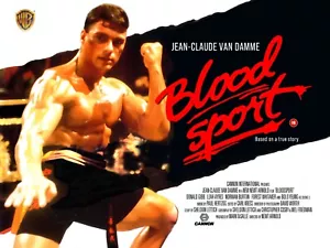 Bloodsport 1988 Quad Poster Druck 30x40" Jean - Claude Van Damme KOSTENLOSER VERSAND - Bild 1 von 1