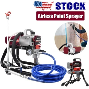 2.5HP Electric Airless Paint Sprayer High Efficient 3300PSI W/Extension Rod 220V - Picture 1 of 17