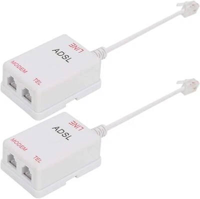 Inline Dsl Filter Splitter/inline Dsl Filter Rj11 6p2c Male To 2 Female Telephon - Image 1 of 4