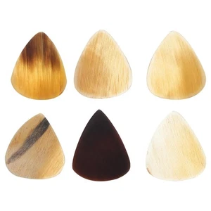 6Pcs Ox Horn Guitar Picks - Assorted Color, Durable Synthetic Material, 1.18x... - Picture 1 of 9
