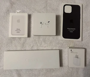 Apple Watch Series 9 45 MM Air Pods Pro Battery Pack Usb C Empty Box Only LOT - Bild 1 von 6