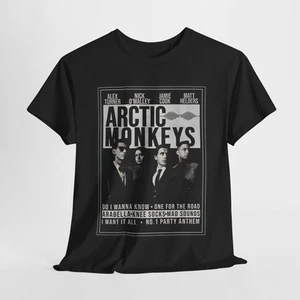 Arctic Monkeys Poster Unisex Tee Shirt Band Music Fan Gift Concert Apparel - Picture 1 of 5