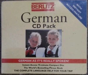 BERLITZ Learn GERMAN CD BEGINNERS BILINGUAL AUDIOSCRIPT DOUBLE CD ONLY, SEALED - Picture 1 of 3