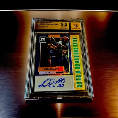 Óptica Karl Malone Gold Hall Dominators 2017-2018 automático/10 BGS 9,5 con 10 automático Foto 1 de 2