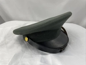 Abito US Army Peaked Service Cap lana Serge AG-44 guarnigione militare anni 60 Vietnam - Foto 1 di 5