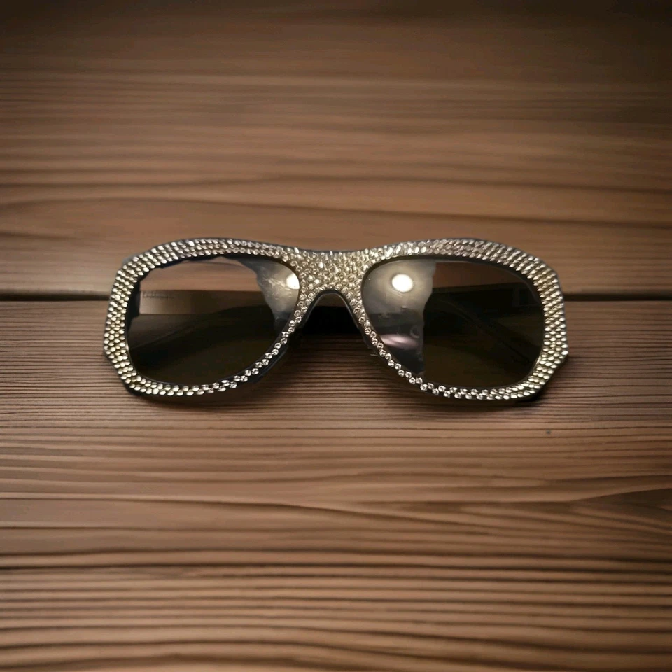 Supreme Club Sunglasses (Crystal) Black Frame with Black Lenses - Image 1 of 4