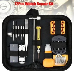 72PCS Watch Repair Kit Link Pin Back Case Remover Tools Battery Replacement Tool - Picture 1 of 11