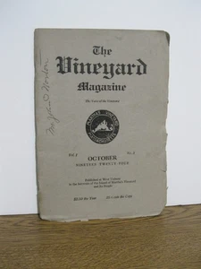 Rare & Antique " The Vineyard Magazine" All about Cape Cod  1924 - Afbeelding 1 van 6