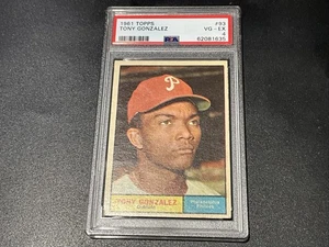 1961 TOPPS #93 TONY GONZALEZ PSA 4 - Photo 1/2