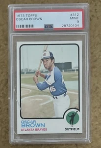 1973 Topps Oscar Brown #312 PSA 9 CRACKED CASE - Bild 1 von 4