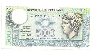 500 lire mercurio italy 1979 italy unc au - Image 1 of 2