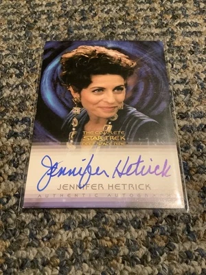 THE QUOTABLE STAR TREK DS9 AUTO CARD J HETRICK VASH 2007 RITTENHOUSE - Image 1 of 2