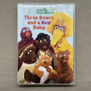 123 Sesame Street: Three Bears & a New Baby (DVD 2003) Big Bird Telly Gina Pre-K - Picture 1 of 9