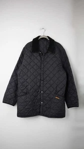 Barbour Steppjacke schwarz L gesteppt Jacke Übergangsjacke Cord - Bild 1 von 9