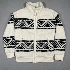 Faherty x B.Yellowtail High Pile Fleece Jacket Women’s Small Ivory Full Zip - Picture 1 of 9