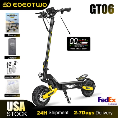 EOEOTWO Electric Scooter,Up to 28MPH,1200W Motor,Dual Disc Brakes Adults E-Scooter