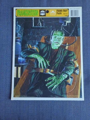 Universal Studios Frankenstein Puzzle Marco Dorado Bandeja De Colección 12 Piezas Foto 1 de 4