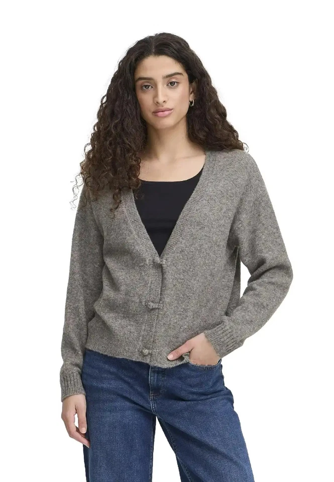 ICHI CARDIGAN DASILA GRIGIO - Imagen 1 de 1