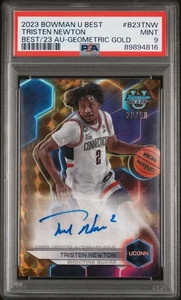 2023 Bowman U Best Tristen Newton Geometric Gold /50 - PSA 9 - Picture 1 of 2