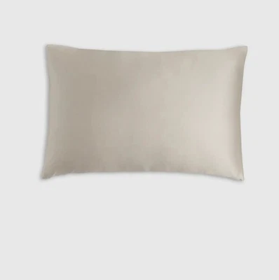 全新无标签 Quince 套装 2 真丝女王枕套 银色 — 第 1/3 张图片