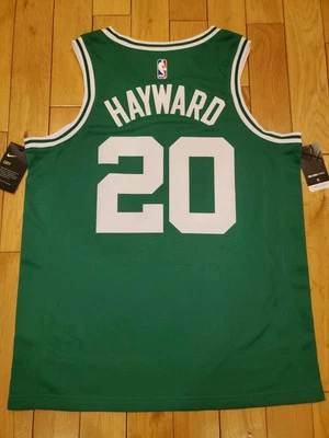 全新 Nike Gordon Hayward Green 波士顿 CELTICS #20 男子 NBA 球队 Swingman 球衣 48 — 第 1/4 张图片