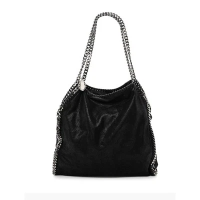 Stella McCartney Shaggy Deer Falabella 折叠托特包 黑色 — 第 1/4 张图片
