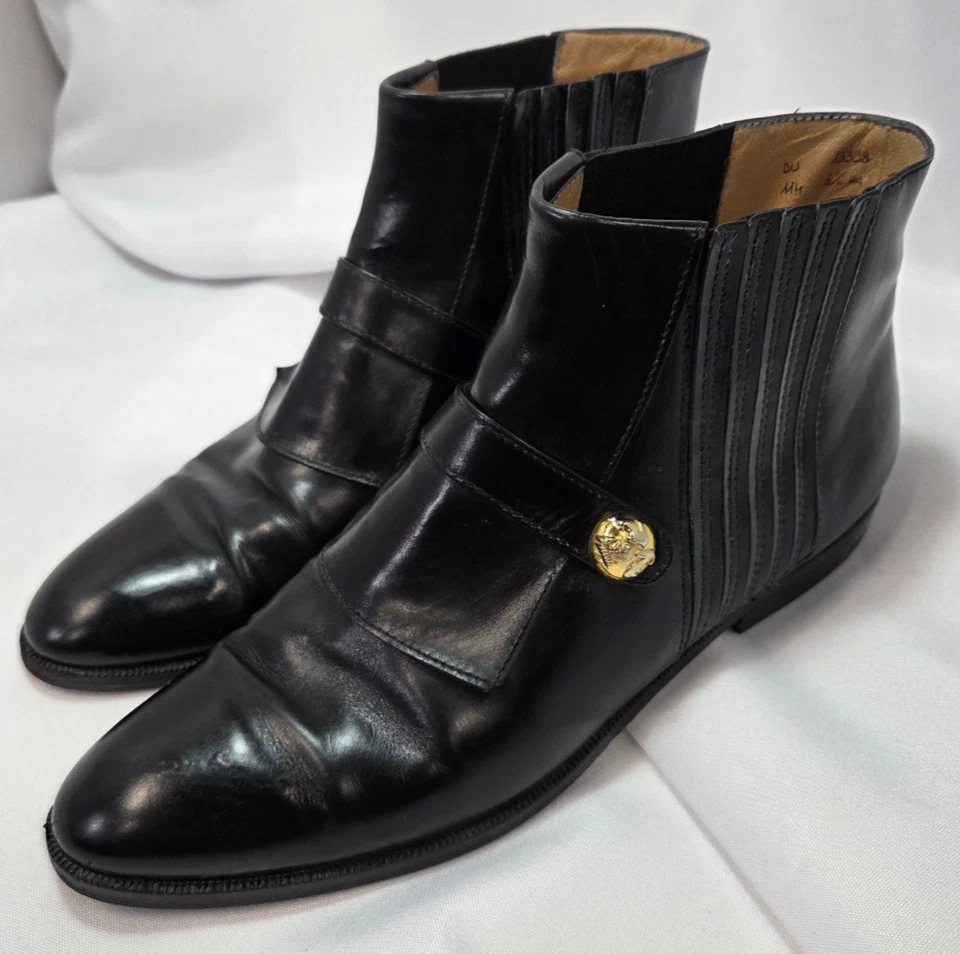 Botines Salvatore Ferragamo Dolcezza de cuero negro talla 6,5 Foto 1 de 4