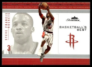 2003-04 Fleer Showcase Basketball's Best Steve Francis Houston Rockets #6 BB - Imagen 1 de 2