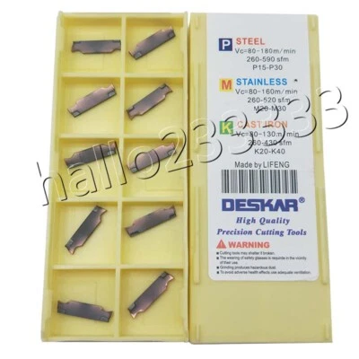 10P MGGN150R-8 LF6018 CNC Carbide Insert Grooving Cut Insert For stainless steel - Image 1 of 4