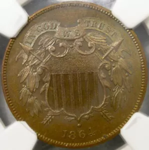 1864 TWO CENT PIECE SPECTACULAR UNIQUE FINEST KNOWN POP 1/0 *NGC PF 67 BN CAMEO* - Picture 1 of 6
