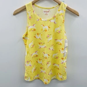 Cat & Jack Youth Girls XL 14 Relaxed Fit Tank Top in Yellow Unicorn Print 1680 - Picture 1 of 6