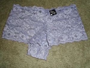 Estrella de cine lavanda diseño floral encaje boyhort (descarado) panty nuevo con etiquetas L 7 - Imagen 1 de 1