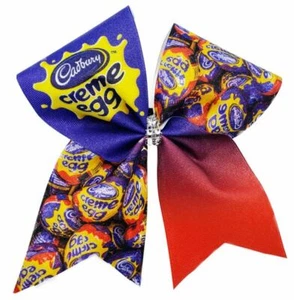 Creme Egg Easter Cheer Bow - Picture 1 of 1