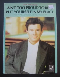 Ain't Too Proud To Be/Put Yourself In My Place by Rick Astley sheet music - Imagen 1 de 5