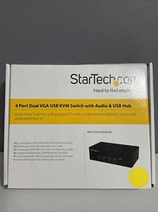 StarTech 4-port KVM Switch with Dual VGA and 2-port USB Hub - Picture 1 of 1
