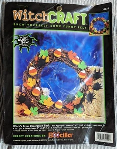 Bucilla "Boocilla" WITCH'S BREW DECORATION PACK Felt Applique HALLOWEEN Sealed - Picture 1 of 4