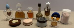 Lot Of Vintage Perfume Bottles- Lucien Lelong, Blue Waltz, Diva, Etc.