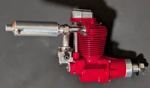 Enya 120-4C 4-Stroke, Beautiful Red Paint & Polish, Good Compression, Turns Free - Picture 1 of 7